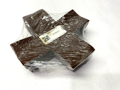 SafetyTac STX610 Squared X's Brown Floor Marking Sticker 6'' x 6'' x 2'' PKG OF 25