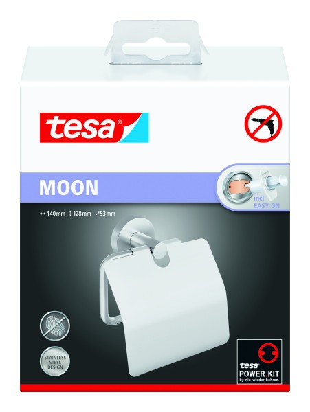Tesa Toilettenpapierhalter Moon Mit Deckel Edelstahl Toilettenpapierhalter-image