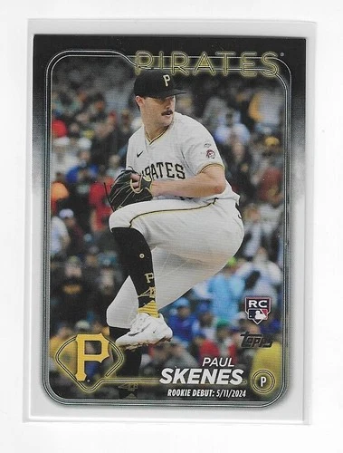 PAUL SKENES 2024 Topps Update Companion ROOKIE Card Debut RC US288 Pirates USA