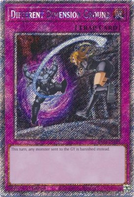 Yugioh! Different Dimension Ground - RA04-EN101 - Platinum Secret Rare - 1st Edi