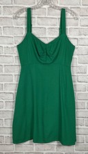Old Navy Sundress Womens Sz M Tall Green Casual Pullover Summer Adjustable Strap