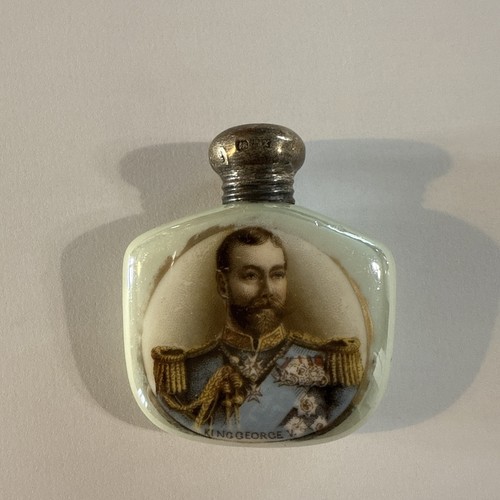George V Parfum/Duftflakon 5 cm hoch silbermarkierter Deckel - extrem selten - Bild 3 von 15