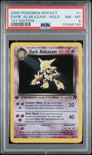 2000 Pokemon Team Rocket Dark Alakazam 1/82 Holo 1st Edition PSA 8 on eBay