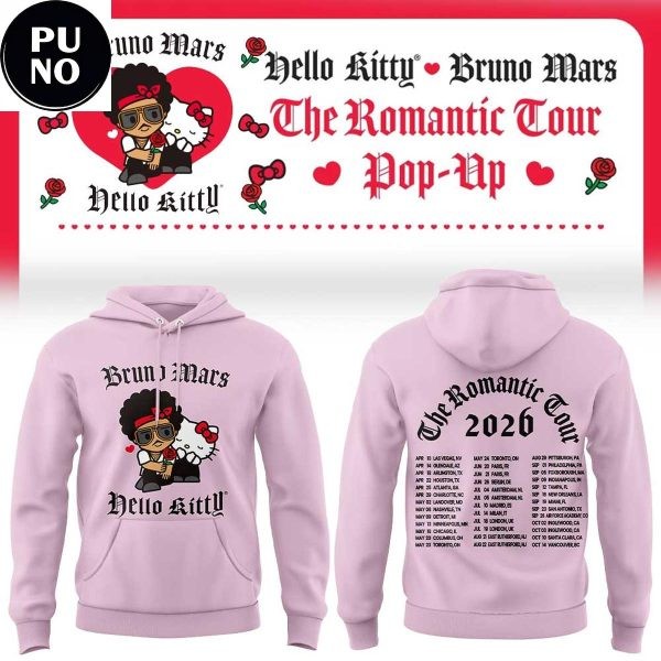 Bruno Mars x Hello Kitty 2026 The Romantic Tour Pop-Up Schedule 3D