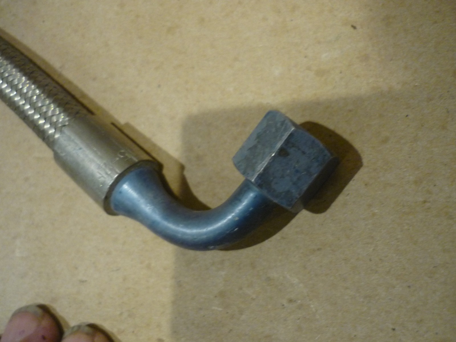 Ferrari 512 TR Right Fuel pipe from pressure regulator to pump P/N 148845