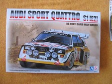 Aoshima/BEEMAX 2x Audi Sport Quattro S1 1986 "Monte Carlo" 1:24 kit di montaggio