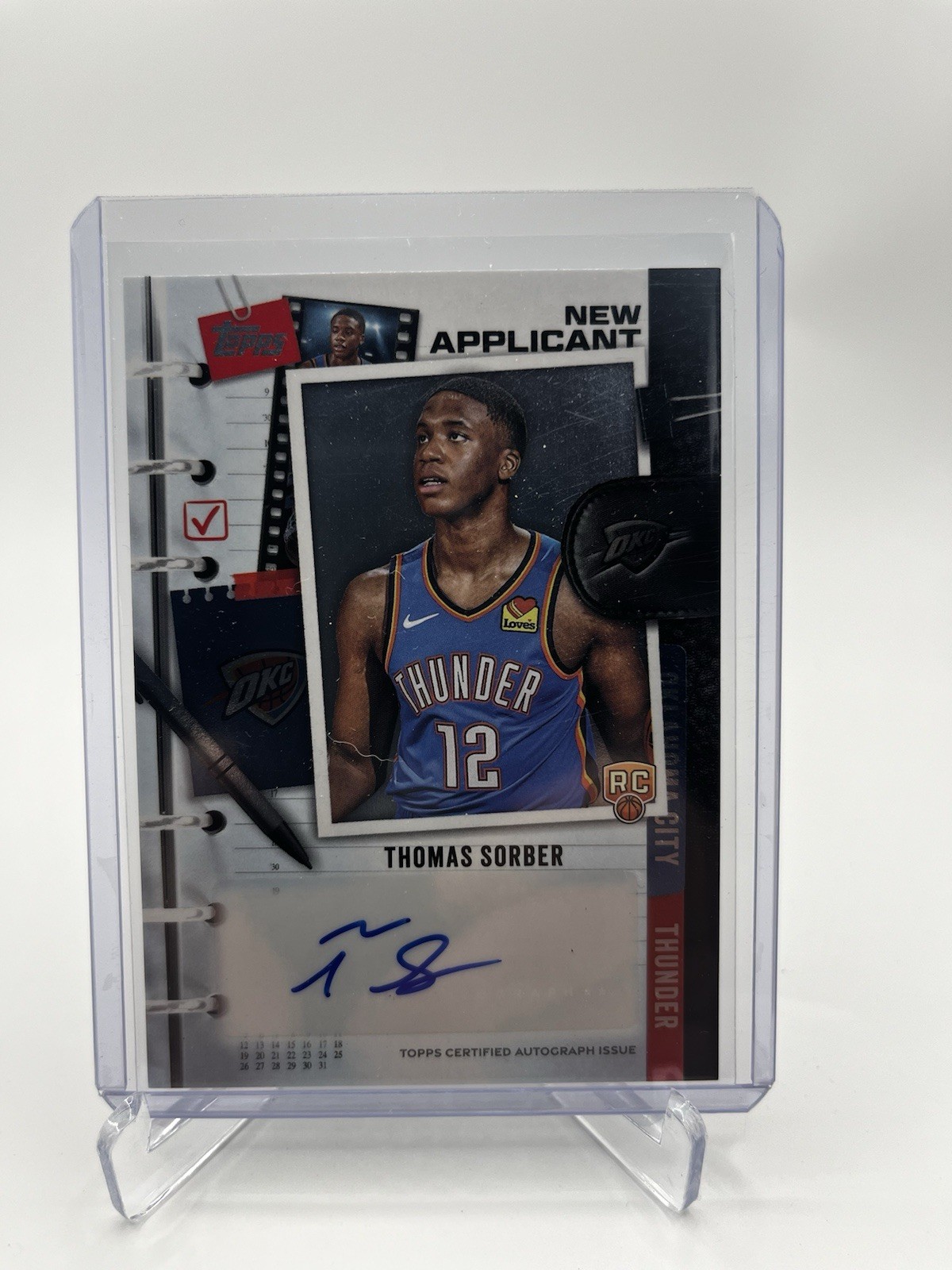2025-26 Topps - New Applicants Autographs Thomas Sorber #NA-TS (AU, RC)