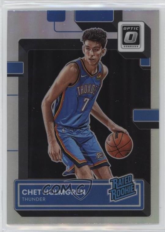 2022-23 Panini Donruss Optic Rated Rookie Holo Prizm Chet Holmgren #208 9m2