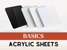 Pastel Acrylic Sheet  Plexiglass  1/8" Thick   Assorted Colors 12x19