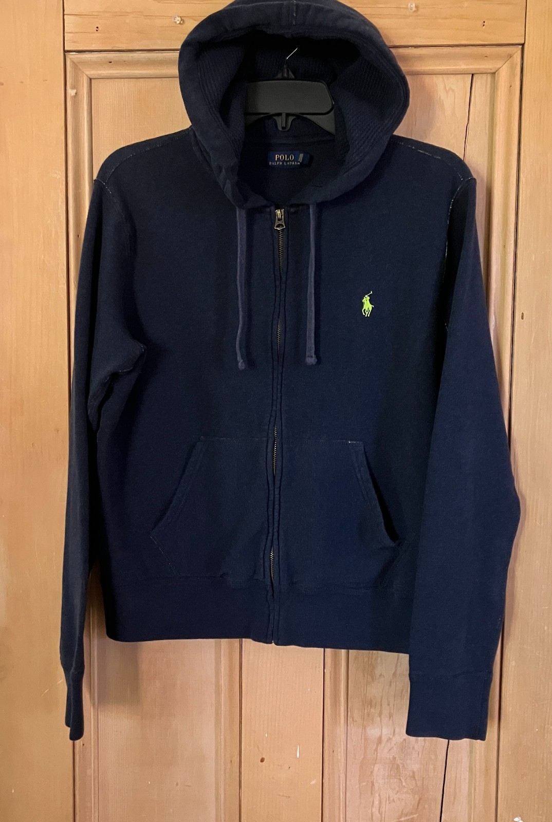 Polo Ralph Lauren donna termica full zip Little Pony felpa con cappuccio taglia XL blu AN EXC