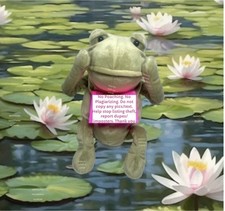 1 BNWT JELLYCAT FERGUS FROG MEDIUM AUTH SALES RECEIPT SHIPS WORLDWIDE
