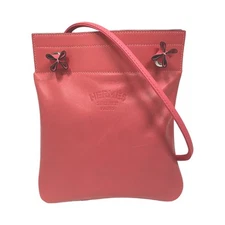 HERMES Aline Mini Y Stamp Rose Azalee SV Hardware Veau Swift Ladies Shoulder Bag