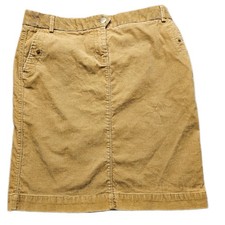 J.Crew Mini Skirt Womens Camel Corduroy Stretch Vented Back Regular Fit Outdoor