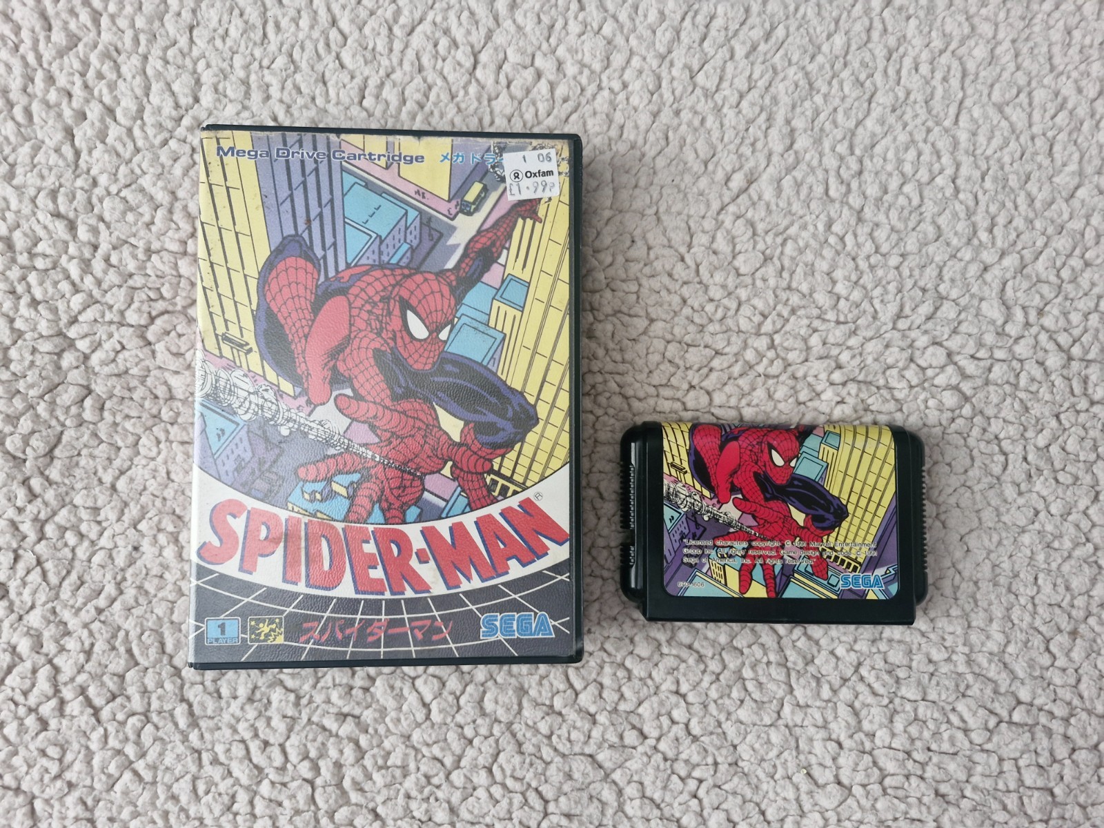 Spiderman vs The Kingpin SEGA MEGADRIVE IMPORTACIÓN JUEGO JUEGO JAPONÉS