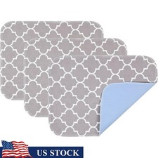 Washable Waterproof Mattress Protector Bed Pad Incontinence Bedwetting Relief US