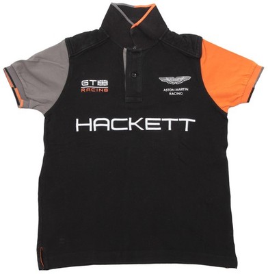 Hackett London Aston Martin Racing Kids Short Sleeve Polo Shirt Size 7/8 Years