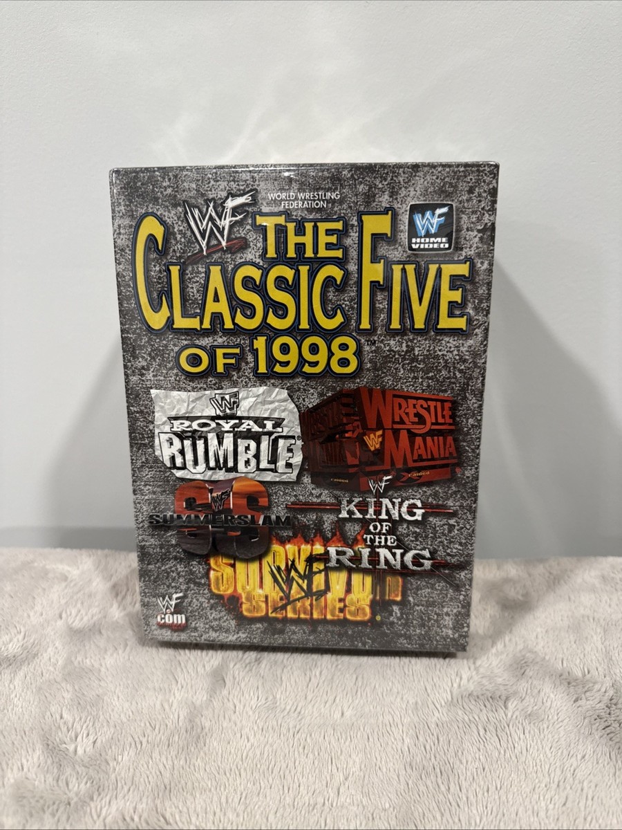 Buy WWF - Classic Five of 1998 Box Set (VHS, 1999) online | eBay