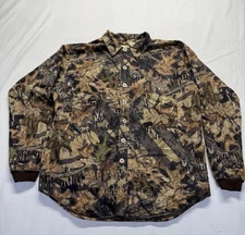 SCENTLOK Mossy Oak jacket forest floor camo hunting L scent control zip