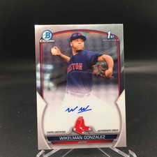 Wikelman Gonzalez 2023 Bowman Chrome Prospect Auto CPA-WG Boston Red Sox 1st
