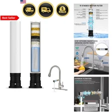 Kitchen Faucet Filter Replacement 2 Pack Chlorine Lead Sediment Purifier