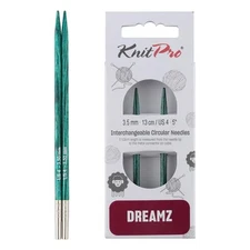 Dreamz Interchangeable Circular Knitting Needles Aquamarine Birch Wood 4mm