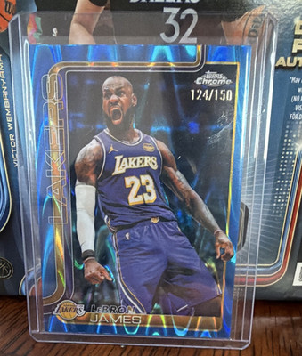 2025-26 Topps Chrome - LeBron James #1 Blue RayWave Refractor 124/150