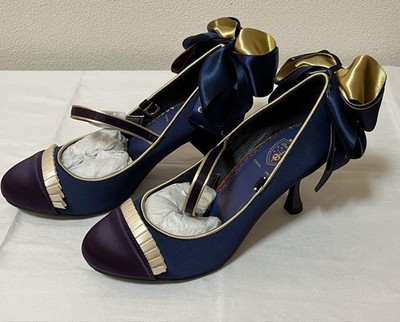 Disney Twisted Wonderland ハイヒール Disney Twisted Wonderland Pomfiore Iconic Shoe Pumps Navy Mayla