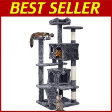 Interactive Multi-Level Cat Tower for Indoor Kittens