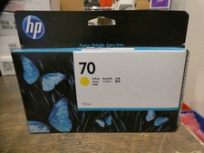 HP 70 YELLOW 130ml Ink Cartridge C9454A OEM Expired 2015 DesignJet New 