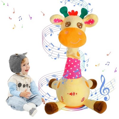 Jison21 Tanzende Giraffe Spielzeug mit Aufnahmefunktion, einstellbare Lautstärke, sprechen 