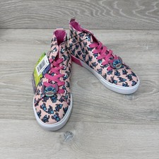 Disney Stitch "Ground Up" Teenager Pink High Top Shoes Size 3 New With Tags