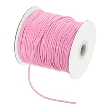Pink 2mm Waxed Cord 98 Yard Wax Bead Thread String for Jewelry Making
