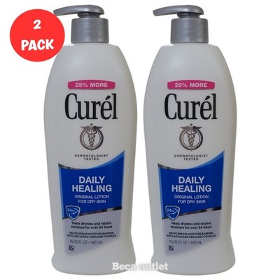 Curel Lotion Daily Healing Moisture Original Lotion For Dry Skin 16.25 oz 2 PACK