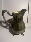 Victorian Style Silverplate Pitcher Ornate Handle & Feet — photo 2