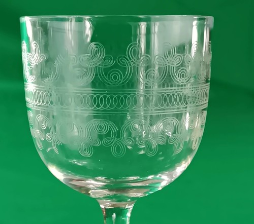 Fostoria Cordial Glasses – Needle Etched Vintage Crystal, Set of 3, 4⅜” Elegant - Picture 4 of 8