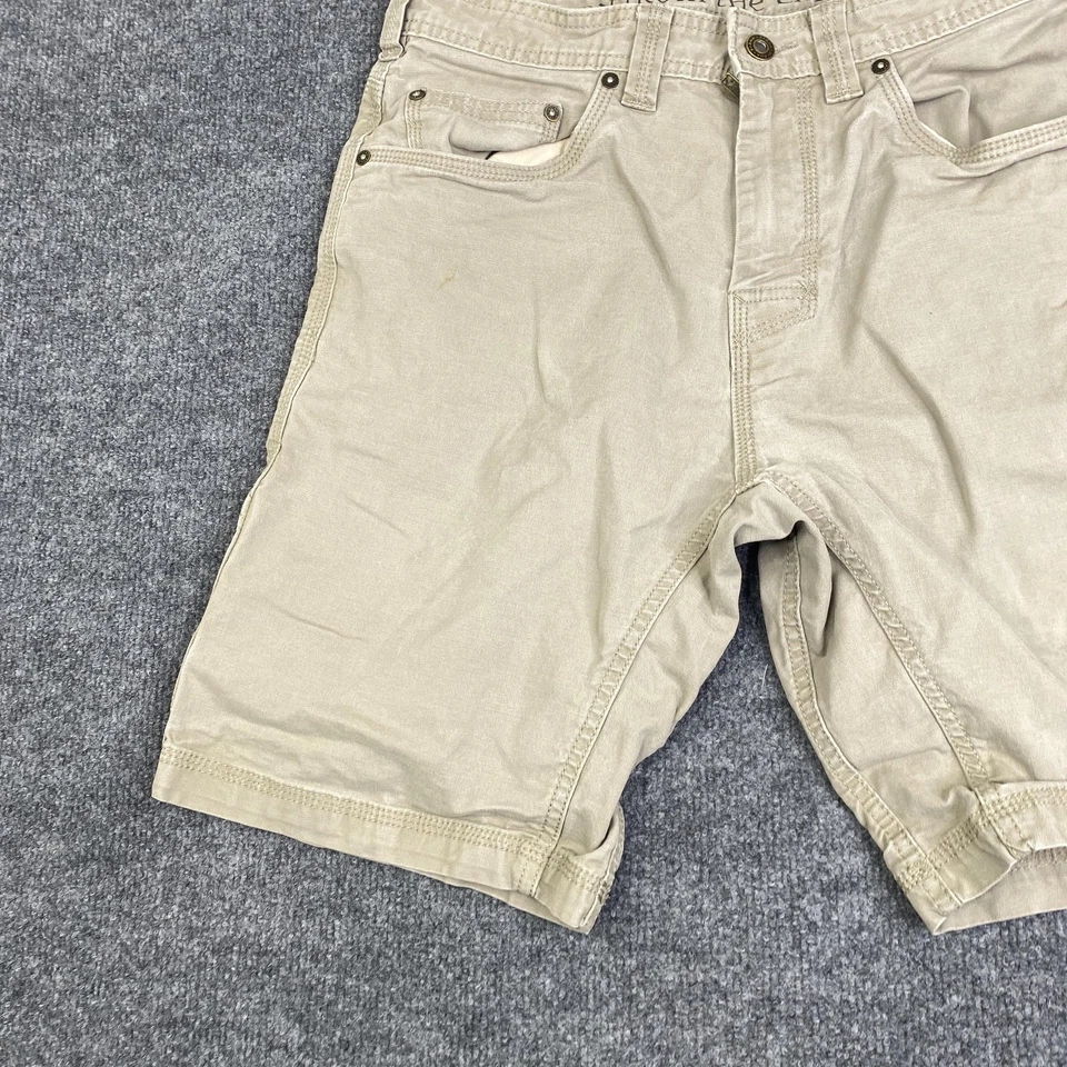 Pantalones Cortos PrAna Para Hombres 32 Caqui Bronson Algodón Orgánico Lona Senderismo Informal Aire Libre Foto 2 de 4