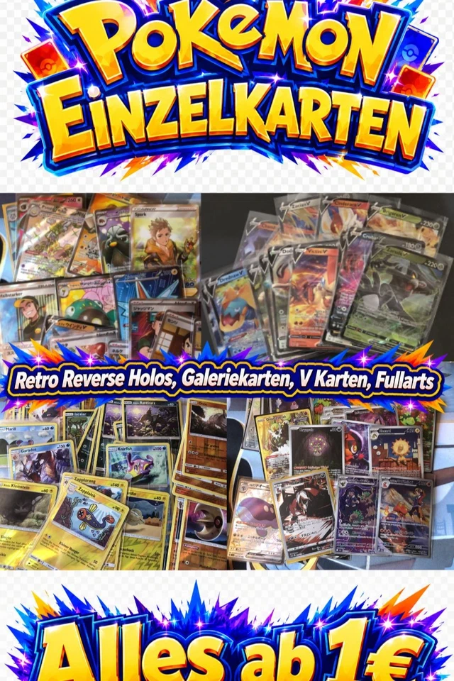 Pokemon - Einzelkarten,  Galeriekarten LOW BUDGET alles ab 1€