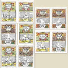 Vecchia ricetta inglese CARTOLINA cibo pan di zenzero rum Nicky Eccles...