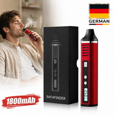 Vaporizer Kit USB-C Schnellladung LCD-Bildschirm Dry Herb Vaporizer Tragbar Rot