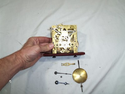 Vintage Antique Clock Movement-16 Hands,Bob , PARTS REPAIR, Unbranded TG19