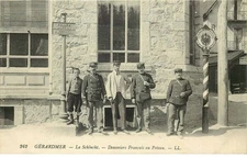 VOSGES  GERARDMER Douaniers Français au poteau