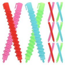Healeved 60Pcs Hollow Spiral Perm Bars 1 Count Pack of 1 , Assorted Color