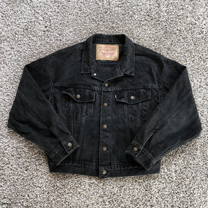 超希少 90s levi's70507 black denim jacket Vintage 90s Levis Jean