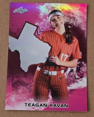 Leaf Lone Star Softball Texas Longhorns Teegan Kavan Pink 17/25 Jersey #