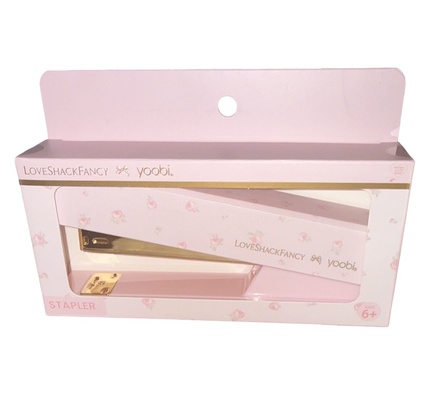 LoveShackFancy - Yoobi Blooming Heirloom Stapler Strawberry Macaroon New in Box