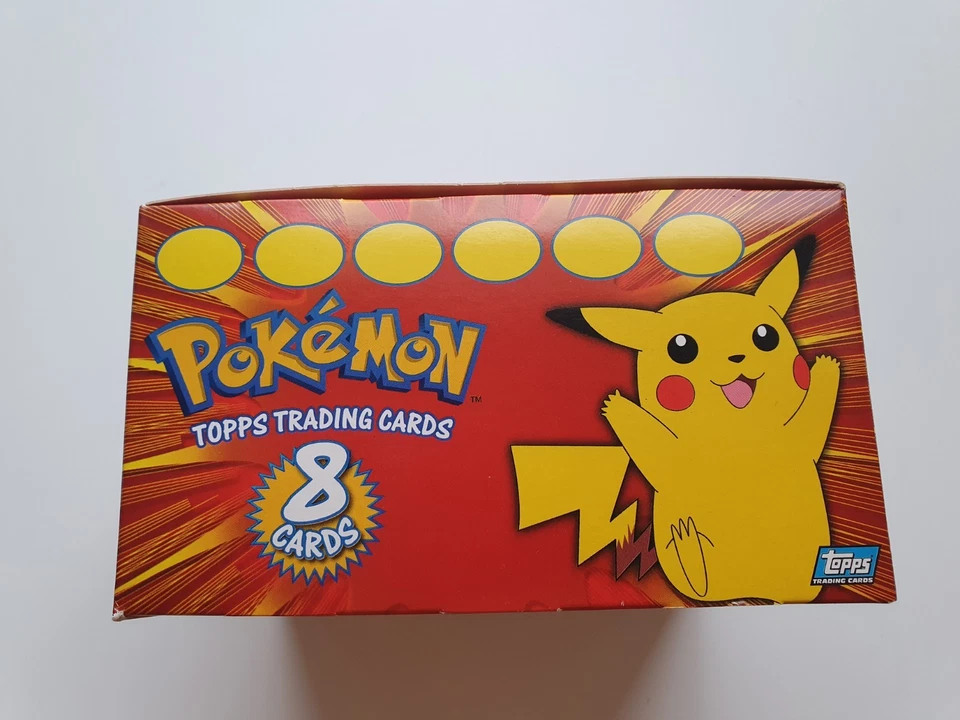 Pokemon Vintage Topps Trading Cards Display + Booster Packs | Sammlerbox Empty - Bild 3 von 4