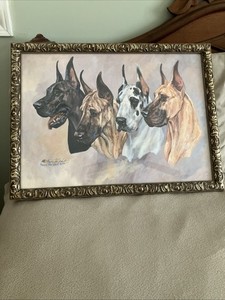 Great Dane Painting By Van Woert 1992  229/500