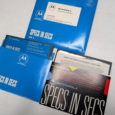 x2 Lot Vtg 1988 Motorola Specs in Secs Rev 4 Selector Guide 5.25 Floppy Disks