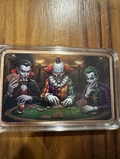 5oz Poker Royal Flush Colorized Copper in Capsule