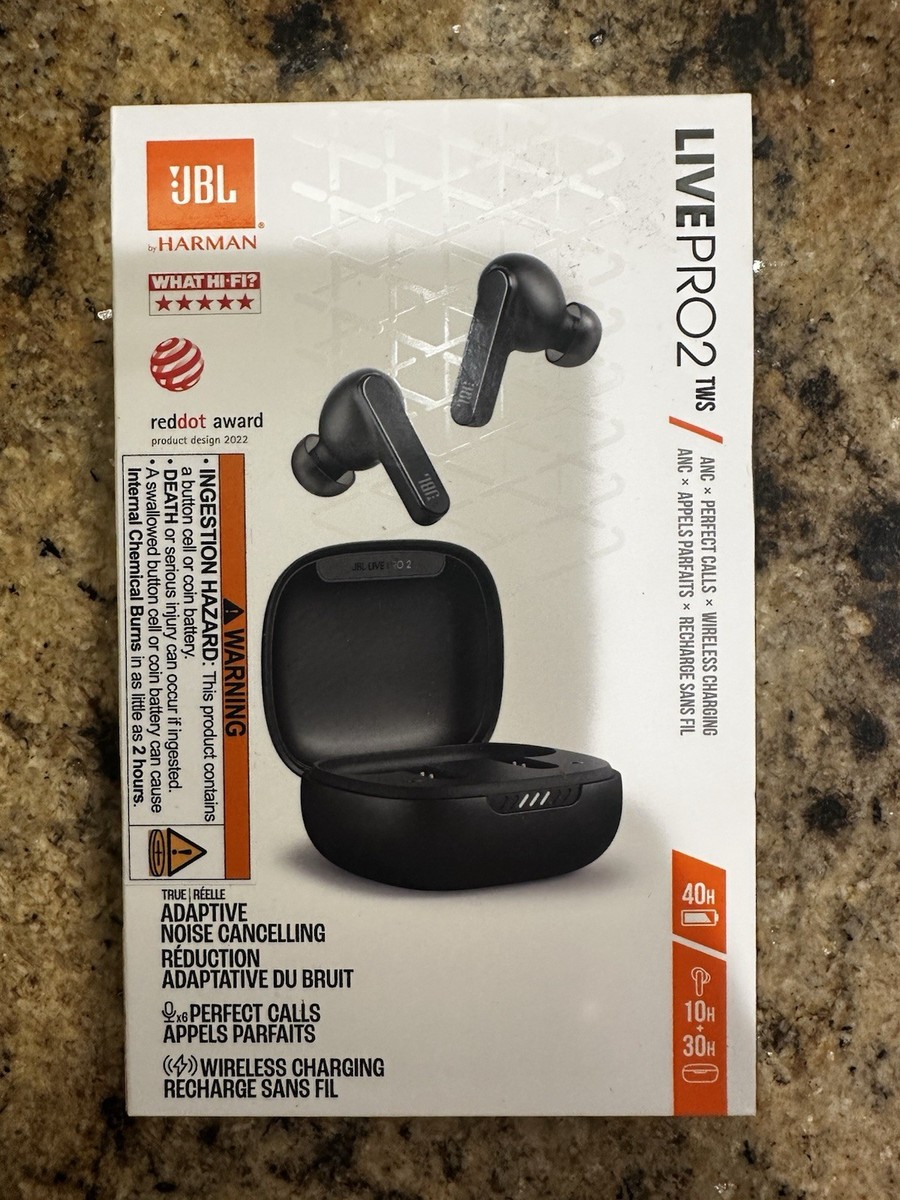 JBL Live Pro 2 In Ear Bluetooth Headphones - Black for sale online